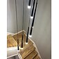 Tubo de cono de luz colgante led de 6 luces estilo nórdico barra negra / blanca mini diseño lámpara colgante isla de cocina mesa de barra de luz comedor sala de estar lámparas ajustables