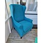 stretch wing stol överdrag med sits överdrag spandex sofföverdrag wingback fåtölj klädsel solid möbelskydd för vardagsrum strandmon stol överdrag