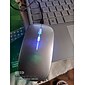 Ratón inalámbrico LED, delgado, silencioso, 2,4g, portátil, móvil, óptico, para oficina, con usb y receptor tipo c, 3 niveles de ppp ajustables para ordenador portátil, PC, portátil, macbook