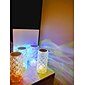kristallen lichtlamp kleur veranderende lampen tafellamp met aanraakbediening diamant led nachtlampje oplaadbare roos romantische date verlichting decor voor festival, thuis, restaurant, bar