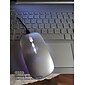 Ratón inalámbrico LED, delgado, silencioso, 2,4g, portátil, móvil, óptico, para oficina, con usb y receptor tipo c, 3 niveles de ppp ajustables para ordenador portátil, PC, portátil, macbook