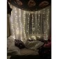 fereastră perdea șir lumină 3x2m în aer liber nunta decorare ferestre lumini 200 led 8 moduri de iluminare pentru dormitor petrecere nunta acasă interior exterior impermeabil