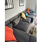 stretch soffa sittdyna överdrag täcka elastisk soffa fåtölj loveseat 4 eller 3 sits grå enkel solid mjuk tålig tvättbar
