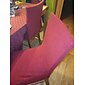 Stretch-Barhockerbezug, Thekenhocker, Kneipenstuhl-Schonbezug, Burgunderrot/Schwarz, für Esszimmer, Café, Barhocker-Schonbezug, abnehmbarer Möbelstuhl-Sitzbezug, Jacquard-Stoff mit elastischem Boden