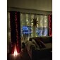 fereastră perdea șir lumină 3x2m în aer liber nunta decorare ferestre lumini 200 led 8 moduri de iluminare pentru dormitor petrecere nunta acasă interior exterior impermeabil