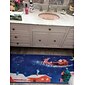 decorazioni natalizie tappeto corridore gnomi babbo natale natale tessuto di flanella bagno porta d'ingresso decorazione della casa tappetino tappetino da cucina