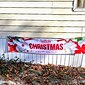 god julebanner, utendørs julebannerdekorasjoner, hengende juledekor utendørs og innendørs, tilbehør til festdekorasjoner til juleferien 300*50 cm (10 fot*18,9 tommer)