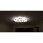 6/8/12/15 têtes led plafonnier design lotus plafonnier moderne artistique métal acrylique style gradation continue chambre finition peinte lumières 110-240v uniquement dimmable avec télécommande