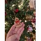 12Pçs Pendente de Homem de Gengibre para Árvore de Natal Decoração de Natal Ornamento 2025 Novo e Engraçado Presente para Crianças Pendente de Natal