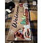 decorazioni natalizie tappeto corridore gnomi babbo natale natale tessuto di flanella bagno porta d'ingresso decorazione della casa tappetino tappetino da cucina
