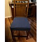 2 uds funda de asiento para silla de comedor funda elástica para silla negro suave liso color sólido duradero protector de muebles lavable para fiesta de comedor