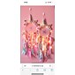 eenhoorn dromenvanger met kleurrijk led-licht voor meisjes jongens slaapkamer wand decor opknoping ornament festival cadeau (roze)