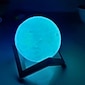 3D Månlampa 3/16 Färger LED Nattlampa Tryckt Månlampa med Träställning  Touch Kontroll och USB Uppladdningsbara Sovrums Dekorativa Lampor Födelsedag Alla hjärtans dag Gåvor för Älskade