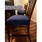 2 uds funda de asiento para silla de comedor funda elástica para silla negro suave liso color sólido duradero protector de muebles lavable para fiesta de comedor