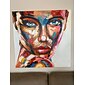 Mintura main visage peintures à l'huile sur toile mur art décoration moderne figure abstraite image pour la décoration intérieure roulé sans cadre non étiré peinture