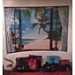 fenster landschaft wandteppich kunst dekor decke vorhang picknick tischdecke hängen hause schlafzimmer wohnzimmer wohnheim dekoration polyester meer ozean strand palme