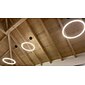 led hanglamp 40/60/80cm 1-lichts ring cirkel design dimbaar aluminium gelakte afwerkingen luxe moderne stijl eetkamer slaapkamer hanglampen 110-240v alleen dimbaar met afstandsbediening