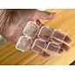Caixa de recipientes de armazenamento de plástico transparente mini quadrado 20 peças com tampas para itens pequenos resina epóxi