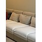stretch soffa sittdyna överdrag täcka elastisk soffa fåtölj loveseat 4 eller 3 sits grå enkel solid mjuk tålig tvättbar