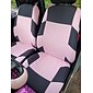 Funda de asiento de automóvil de 5 asientos completamente rodeada funda de tela StarFire 95% universal lavable transpirable multicolor
