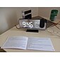 Despertador de projeção digital led despertador eletrônico com projeção rádio fm projetor de tempo quarto cabeceira mudo
