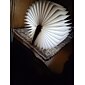 Luz de noche de libro led portátil 3 colores creativo de madera 5v usb recargable magnético lámpara de mesa de escritorio plegable decoración del hogar
