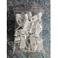 Caixa de recipientes de armazenamento de plástico transparente mini quadrado 20 peças com tampas para itens pequenos resina epóxi
