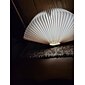 Luz de noche de libro led portátil 3 colores creativo de madera 5v usb recargable magnético lámpara de mesa de escritorio plegable decoración del hogar