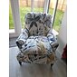 1 set van 2 stuks stretch wingback stoel hoes bloemen bedrukte vleugel stoel kussenovertrekken spandex stof wingback fauteuil hoezen met elastische bodem voor woonkamer slaapkamer decor