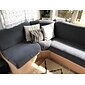 stretch soffa sittdyna överdrag täcka elastisk soffa fåtölj loveseat 4 eller 3 sits grå enkel solid mjuk tålig tvättbar