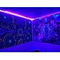 tapiserie cu lumină neagră uv reactiv strălucire în întuneric petrecere strălucire neon psihedelic trippy cețos tapiserie agățată bufniță art murală pentru sufragerie dormitor
