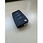 Coque de remplacement pour clé de voiture télécommandée à 3 boutons, pliable, avec lame vierge, résistante, compatible avec Volkswagen VW MK7, Golf, Seat et Skoda Octavia (sans puce ni circuit imprimé).
