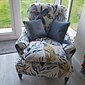 1 set van 2 stuks stretch wingback stoel hoes bloemen bedrukte vleugel stoel kussenovertrekken spandex stof wingback fauteuil hoezen met elastische bodem voor woonkamer slaapkamer decor