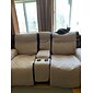loveseat tilbakelent sofatrekk med konsoll, sklisikre kjæledyrtrekk for dobbel loveseat hvilestol med elastiske stropper, delt tilbakelent loveseat deksel hvilestol møbelbeskytter