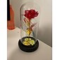 kunstige blomster rose evig rose i glas led kuppel indretning valentinsdag gaver til kvinder kæreste kone mors dag bryllup
