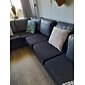 stretch soffa sittdyna överdrag täcka elastisk soffa fåtölj loveseat 4 eller 3 sits grå enkel solid mjuk tålig tvättbar