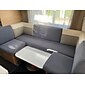 stretch soffa sittdyna överdrag täcka elastisk soffa fåtölj loveseat 4 eller 3 sits grå enkel solid mjuk tålig tvättbar
