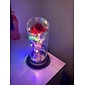 kunstige blomster rose evig rose i glas led kuppel indretning valentinsdag gaver til kvinder kæreste kone mors dag bryllup
