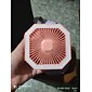 WAZA Foldable USB Mini Fan – Adjustable Height and Angle, LED Light, Personal Rechargeable Fan for Travel and Office