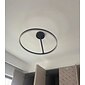 Led lampa sufitowa koło nowoczesny czarny biały 40cm 50cm światła do montażu podtynkowego aluminium artystyczny styl nowoczesny styl stylowe malowane wykończenia led nowoczesne 220-240v