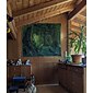 Tapiz colgante de bosque brumoso, naturaleza mágica, árbol verde, paisaje de selva tropical, arte de pared, tapiz grande, decoración mural, fotografía, telón de fondo, manta, cortina, decoración del