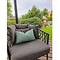 كيس وسادة بلون سادة خارجي مقاوم للماء غطاء وسادة أريكة حديقة خارجي مطلي 1 قطعة