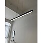 lampada a sospensione lineare a led dimmerabile in lega di alluminio nero 31,2 pollici lampadario per sala da pranzo per ufficio regolabile 110-220v lampadina inclusa