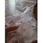 Caixa de recipientes de armazenamento de plástico transparente mini quadrado 20 peças com tampas para itens pequenos resina epóxi