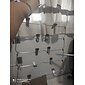 Percha para pantalones de metal multicapa que ahorra espacio, percha para falda, percha para armario plegable con clips antideslizantes
