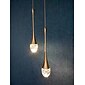 Suspension LED Luminaires de Cuisine Plafond LED Lampe Suspendue Moderne en Or Mini Lampe Suspendue en Cristal en Forme de Larme pour îlot de Cuisine Chambre Couloir Entrée (1 Paquet)