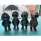 coola skelettfigurer, halloween skalle staty skelett docka harts hantverk ornament, mode mini coola skelett figurer dekor skelett man harts staty docka för hemmakontor skrivbord dekoration