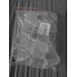 Caixa de recipientes de armazenamento de plástico transparente mini quadrado 20 peças com tampas para itens pequenos resina epóxi