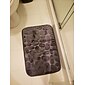 Alfombra de baño con relieve de adoquines antideslizante, almohadilla de espuma viscoelástica, alfombras de baño lavables, alfombra de rápida absorción de agua, antideslizante, lavable, gruesa, suave