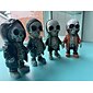 coola skelettfigurer, halloween skalle staty skelett docka harts hantverk ornament, mode mini coola skelett figurer dekor skelett man harts staty docka för hemmakontor skrivbord dekoration